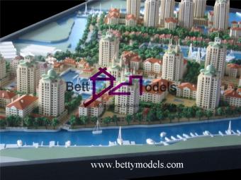 3D Marina village residential models