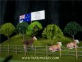 Avustralya sığır sahne ölçekli modeller çiftlik 