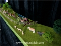 Avustralya sığır sahne ölçekli modeller çiftlik 